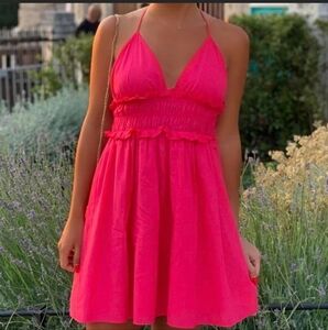 ZARA Women's V Neck Mini Sleeveless Dress